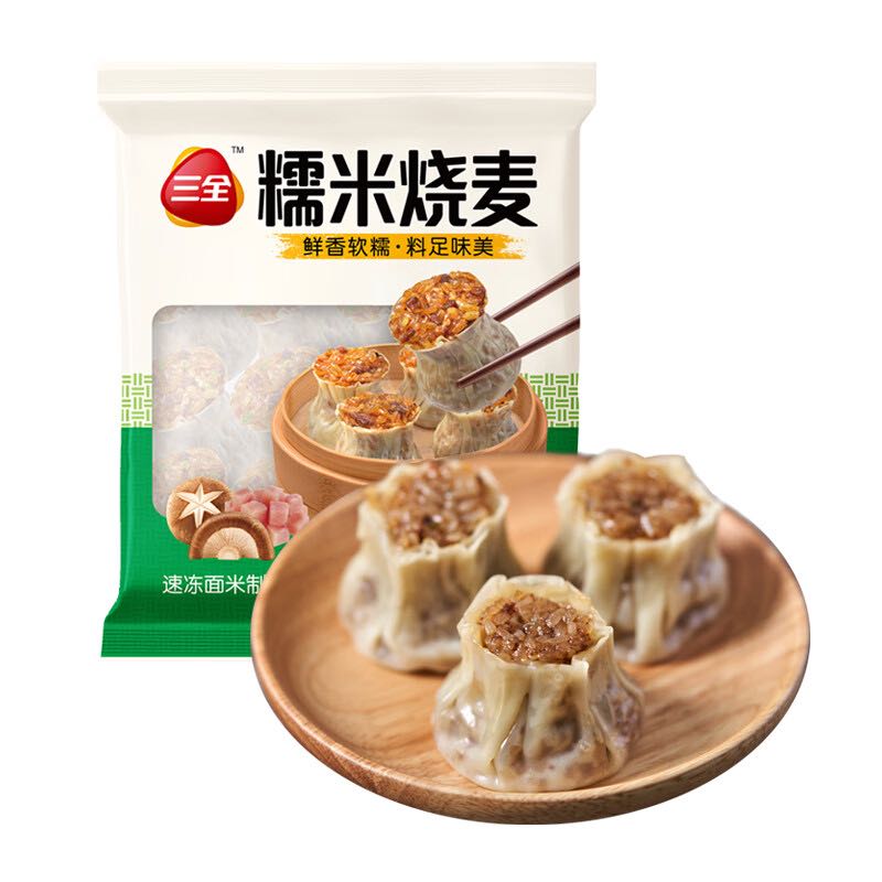 三全 糯米大烧麦900g 约18个 6.29元
