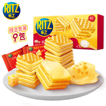 RITZ 卡夫乐 七层厚切威化饼干 海盐芝士味 77g