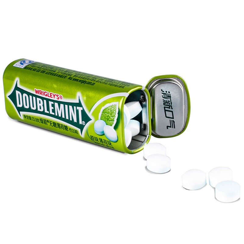 DOUBLEMINT 绿箭 无糖薄荷糖 4瓶4口味混合 券后22.9元