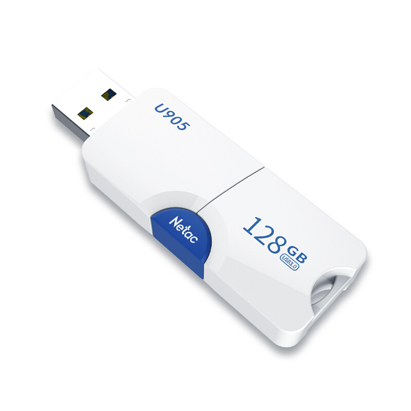 Netac 朗科 U905 USB 3.0 U盘 白色 128GB USB 券后39.9元