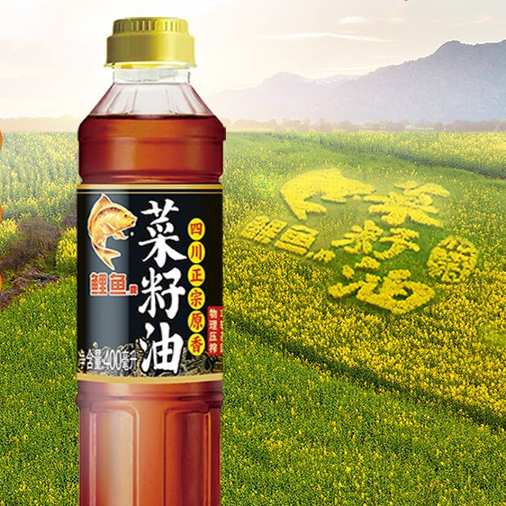 鲤鱼 四川正宗原香 菜籽油 400ml 券后9.81元