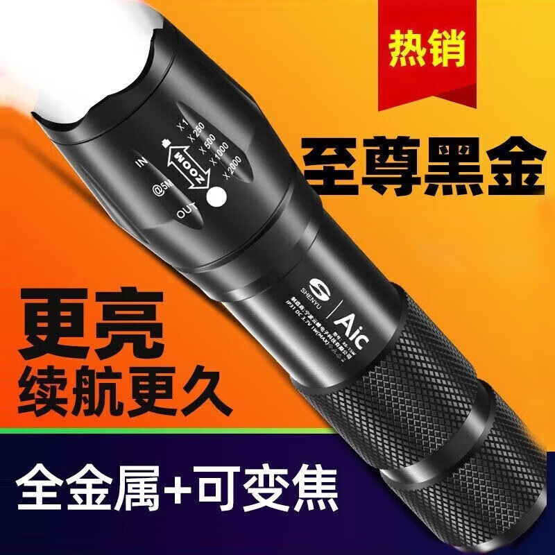 SHENYU 神魚 強(qiáng)光手電筒 ST0517 9.9元