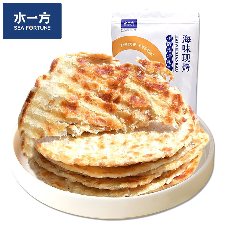 水一方 现烤烤鱼片无蔗糖鳕鱼片60g 5.7元（需买7件，需用券）