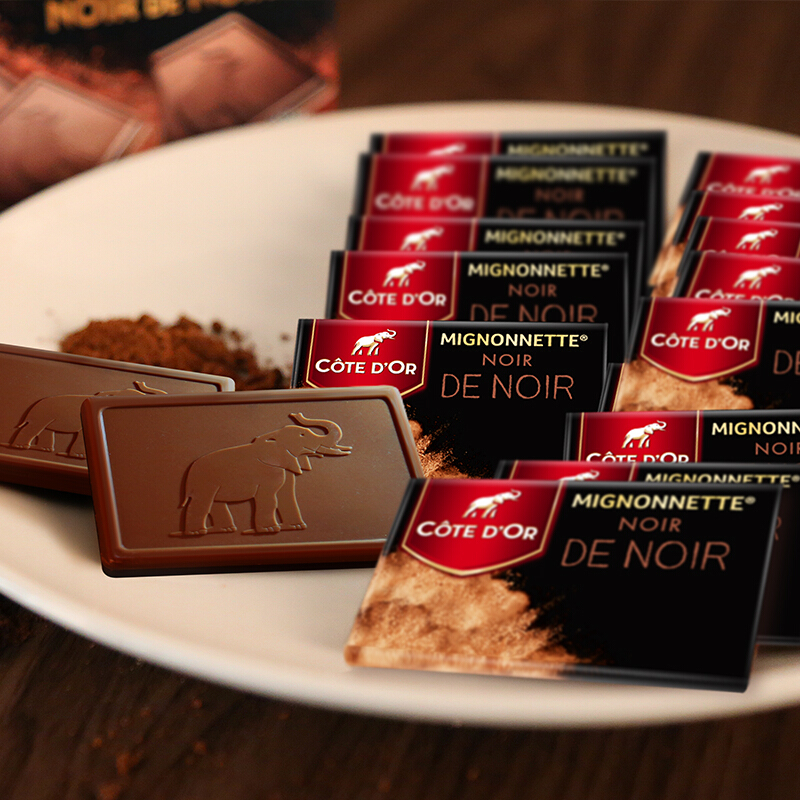 克特多金象 巧克力54%可黑巧克力礼盒240g分享装休闲零食 年货礼盒生日礼物 券后36.9元