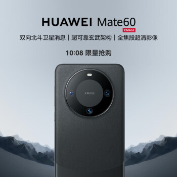 HUAWEI 华为 旗舰手机 Mate 60 12GB+512GB 雅丹黑