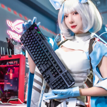 ROG 玩家国度 龙骑士 2 PBT版 104键 2.4G双模无线机械键盘