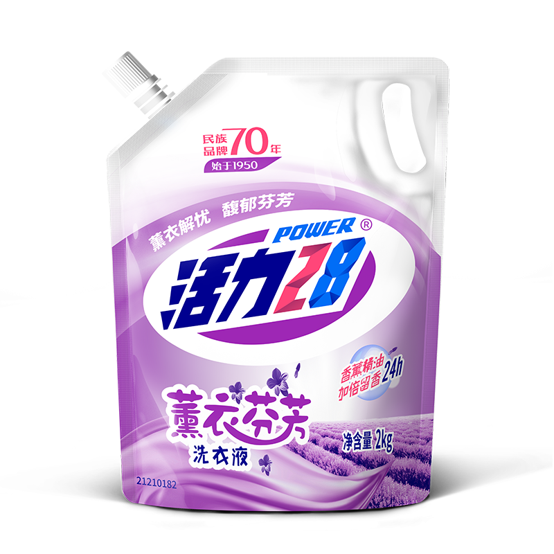 活力28 薰衣芬芳洗衣液 2kg＊6件 49.4元包邮（合8.23元/件）