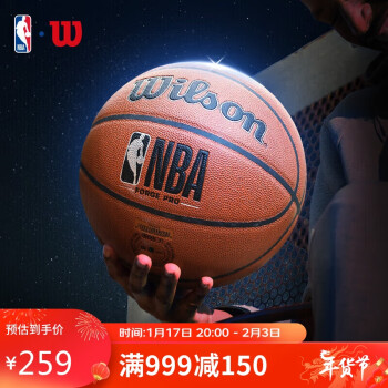 Wilson 威尔胜 NBA FORGE PRO系列室内外通用成人篮球7号球