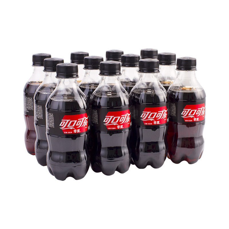 可口可乐 零度 Zero 汽水 碳酸饮料 300ml*12瓶 整箱装 12.16元