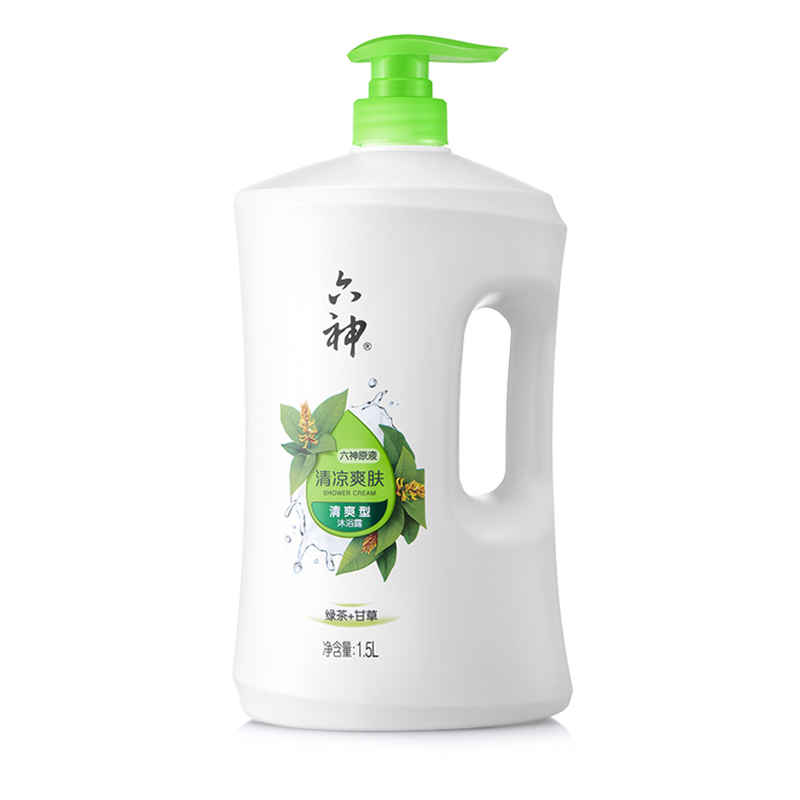 六神 清凉爽肤沐浴露 1.5L 43.3元
