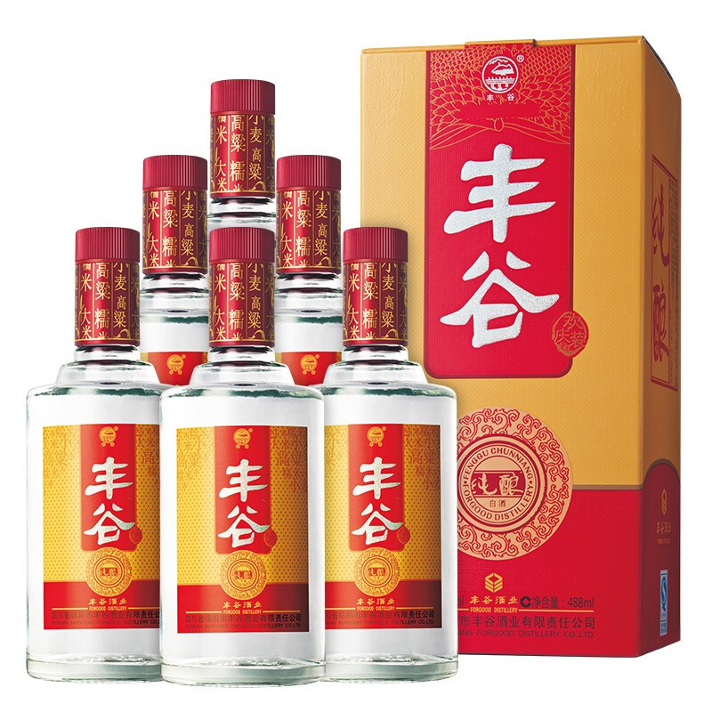 FORGOOD 丰谷 嗨酒 浓香型白酒 52度 500ml 单瓶装（黄瓶蓝瓶随机） 17.85元