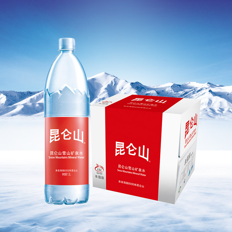 昆仑山 饮用天然矿泉水 1.5L*12瓶 整箱装 103.4元