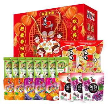 XIZHILANG 喜之郎 果冻海苔年货礼盒 1846g