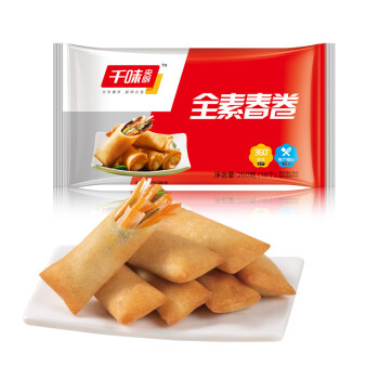 千味央厨 黄金春卷 全素馅 260g（每袋约16个) 早餐年货油炸小食 速冻零食 ￥1.88