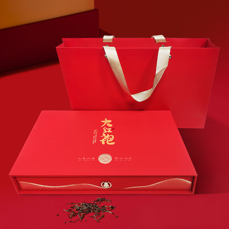 中广德盛 大红袍高山乌龙茶喜庆年货礼盒装 160克 券后169元