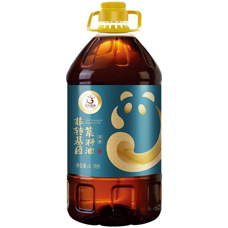 京东PLUS：TIAN FU-RAP OIL 天府菜油 非转基因 菜籽油 6.8L 84.15元（双重优惠）
