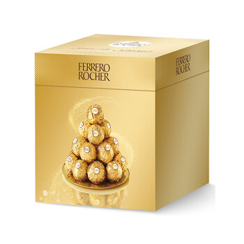 费列罗 FERRERO）臻品巧克力果仁 黑巧制品糖果分享装