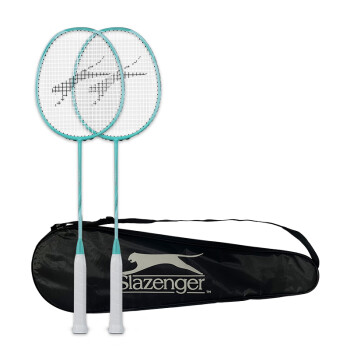Slazenger 史莱辛格 羽毛球拍碳素Airblade300男女耐打对拍送手胶+拍包+球（薄荷绿）