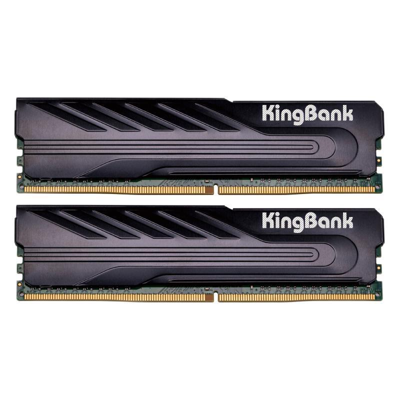 KINGBANK 金百达 黑爵系列 DDR4 3200MHz 台式机内存 马甲条 黑色 16GB 164元