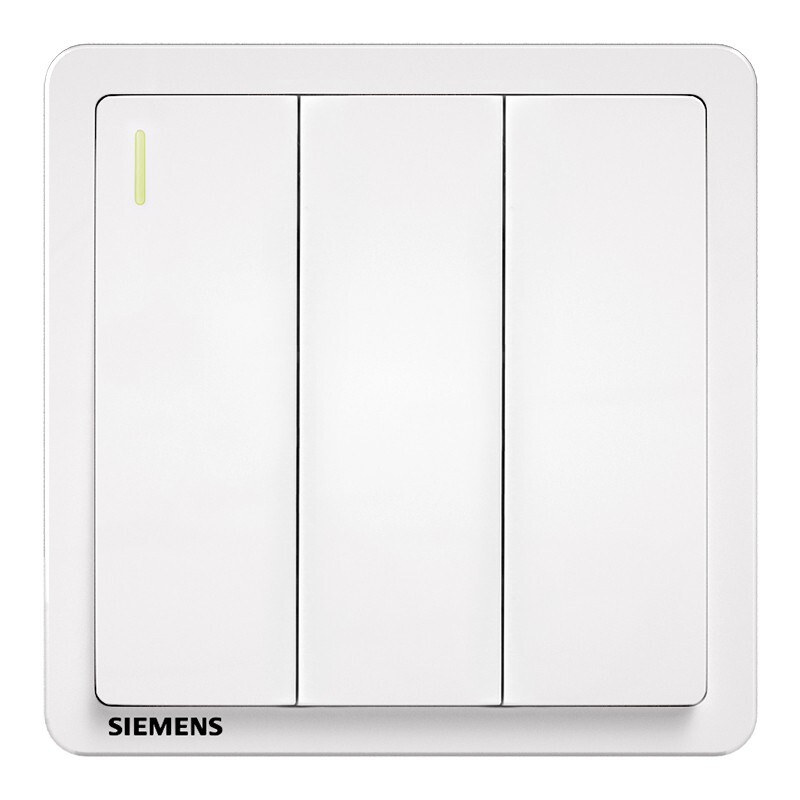 SIEMENS 西门子 雅典系列 5TA1432-3NC01 三开单控开关 雅白色 券后13.05元