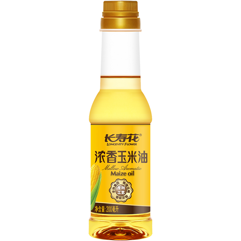 長壽花 濃香玉米油 食用油200ml 1元