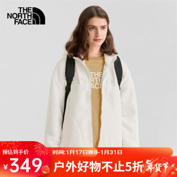 北面 女款抓绒衣 7QSJ 白色/N3N L ￥349