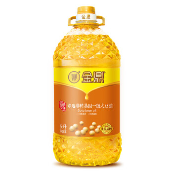 金鼎 食用油 珍选非转基因一级大豆油5L 责任央企 中储粮 ￥40.92