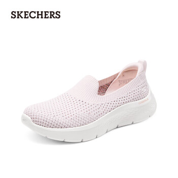 SKECHERS 斯凯奇 女士舒适休闲健步鞋124826 浅粉色/LTPK 38