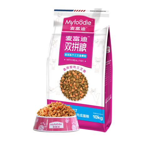 Myfoodie 麦富迪 三文鱼双拼成猫猫粮 10kg 券后184元