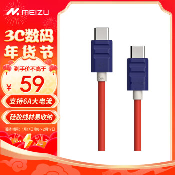 MEIZU 魅族 PANDAER Line King 100W 硅胶高能快充线 星际邮差