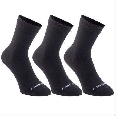 DECATHLON 迪卡侬 袜子运动袜高帮棉袜透气保暖男女长袜 四季款3双 29.9元包邮