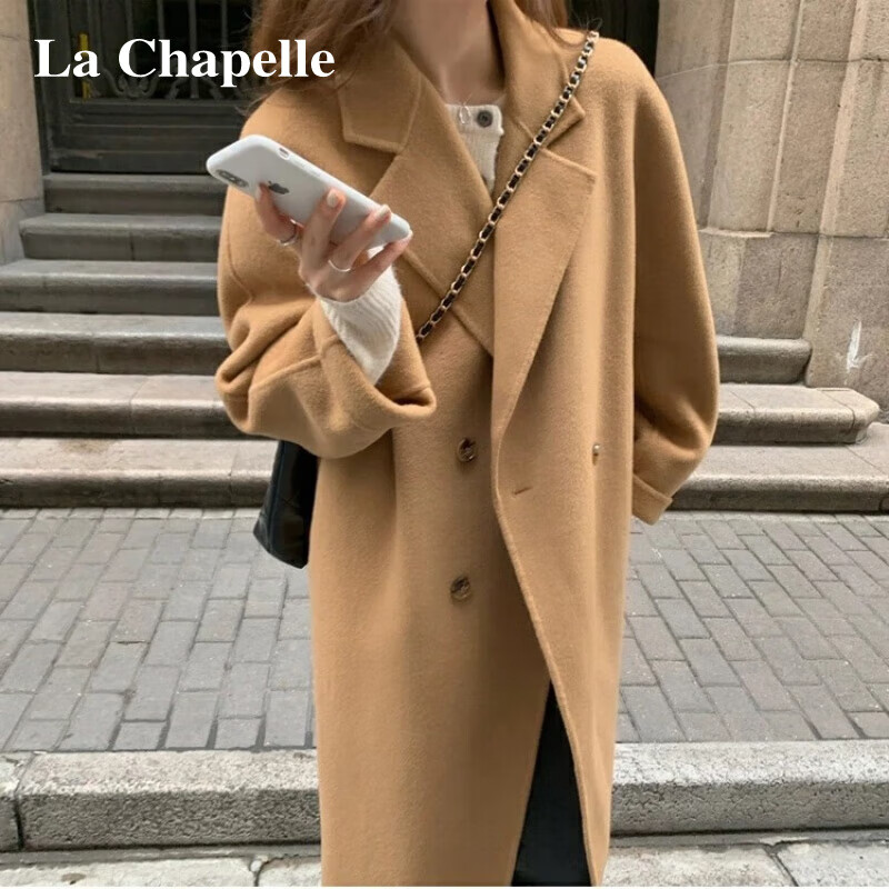 La Chapelle 羊毛大衣双面呢女中长款秋冬季 券后398元