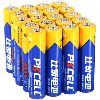 PKCELL 比苛 碳性环保耐用电池 5号20粒+7号20粒