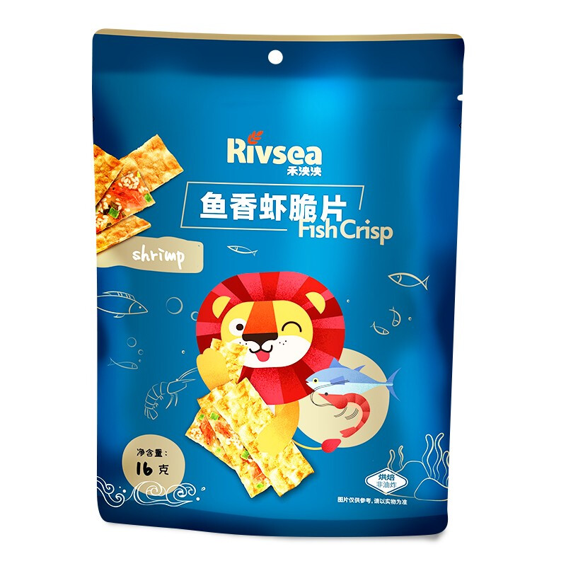 Rivsea 禾泱泱 魚香蝦脆片 16g 9.02元（需買3件，需用券）