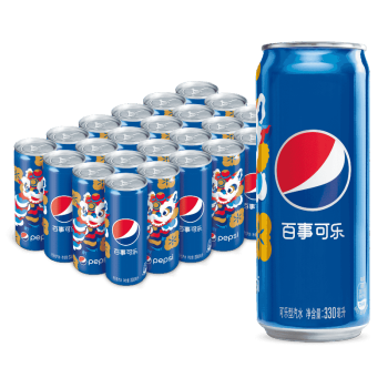 pepsi 百事 可乐 Pepsi 汽水 碳酸饮料 细长罐330ml*24听 百事出品