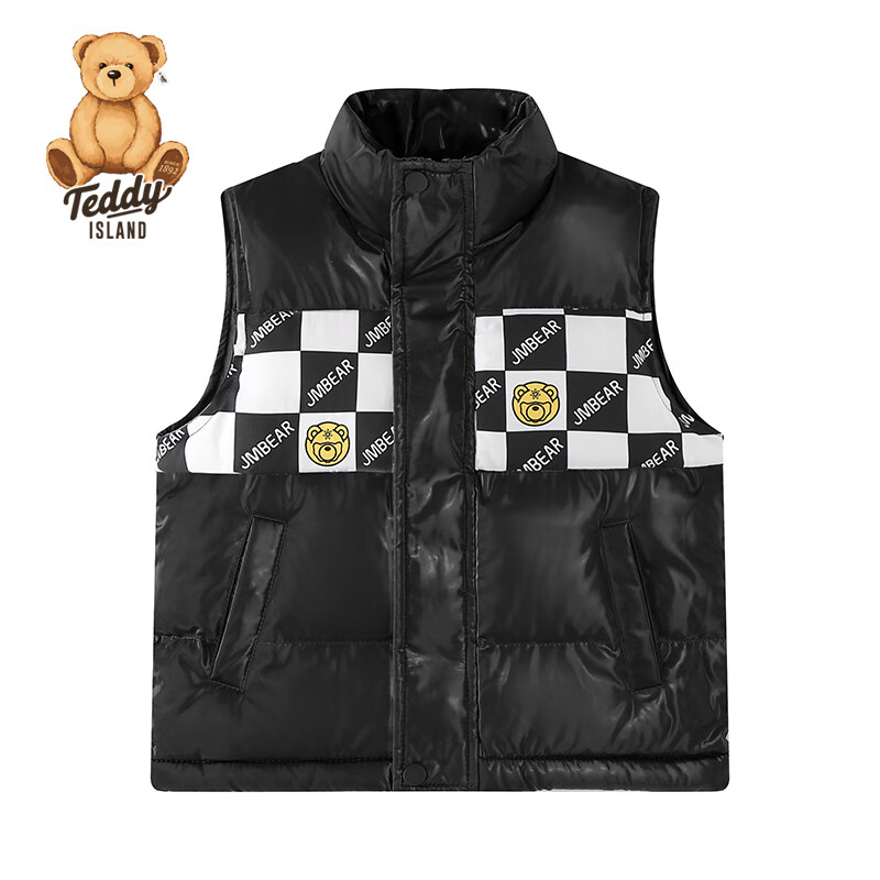 TEDDY ISLAND 泰迪爱兰 儿童棉服马甲 男女童装加厚冬装 券后24.9元