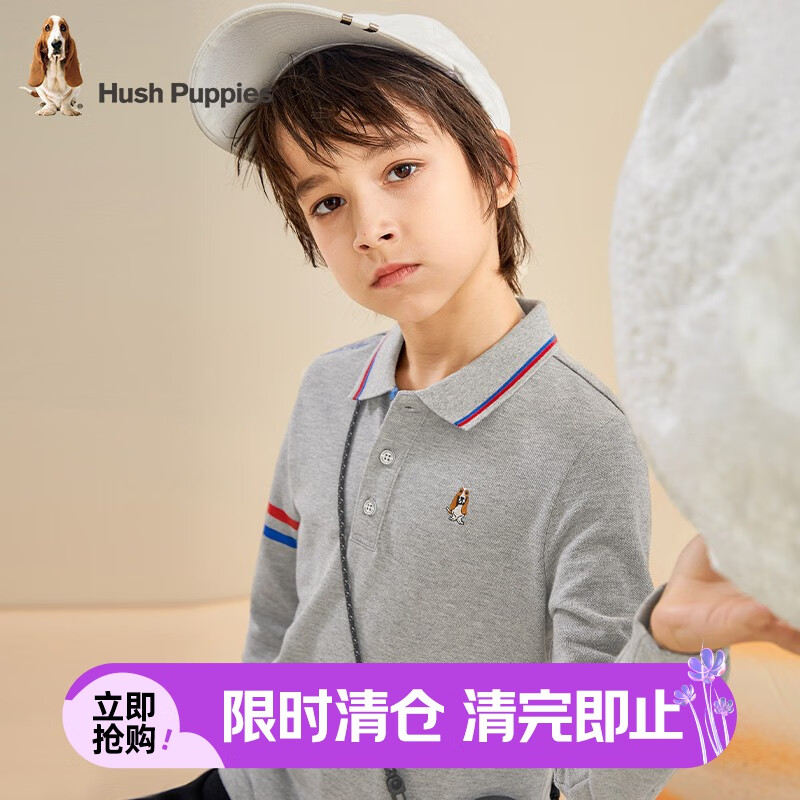 暇步士 儿童春秋长袖Polo衫 券后68元