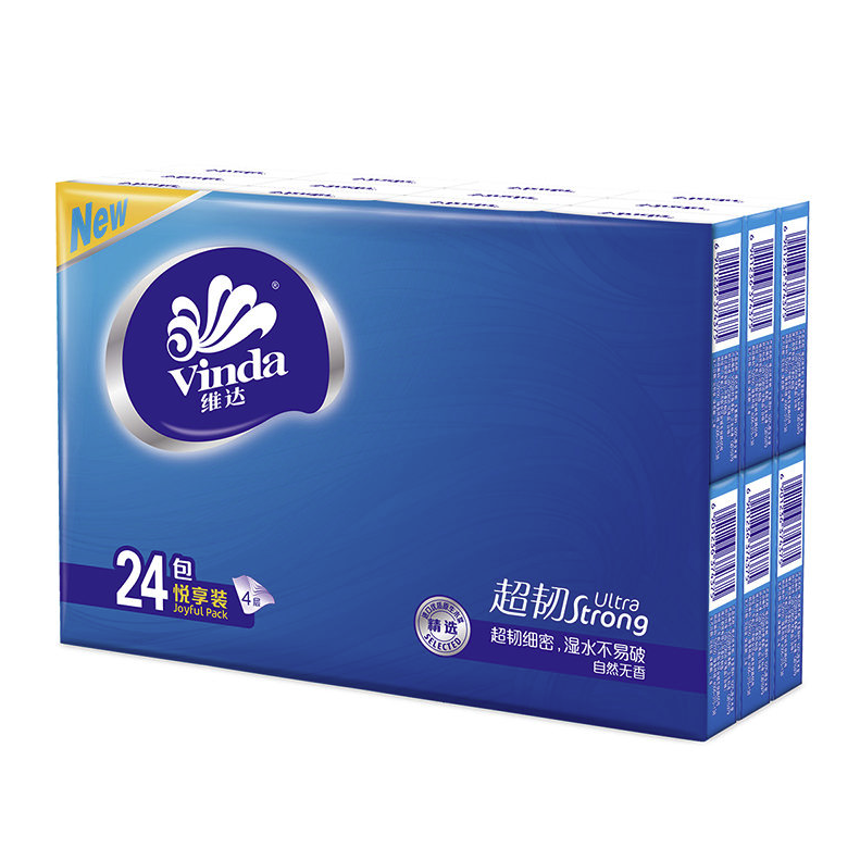 Vinda 维达 手帕纸迷你便携式 4层7片24包 9.9元