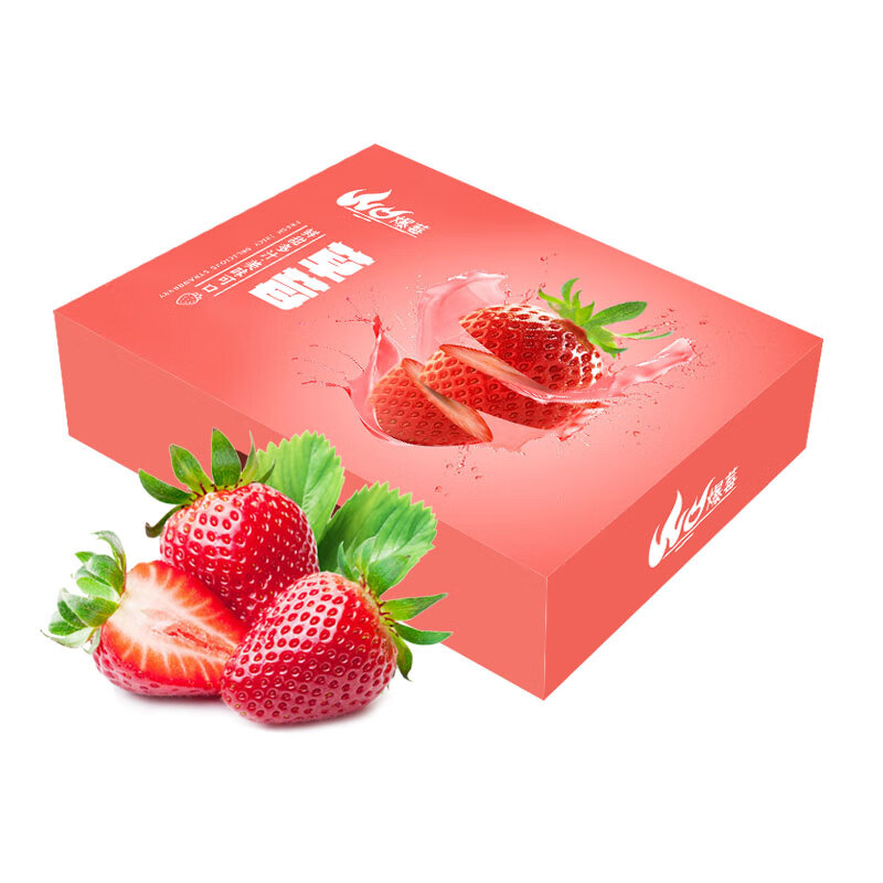 Mr.Seafood 京鲜生 丹东99红颜奶油草莓 450g装 新鲜水果 年货礼盒 29.5元