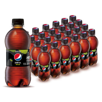 pepsi 百事 可乐 无糖 Pepsi 碳酸饮料 青柠味 汽水 300ml*24 饮料整箱 百事出品