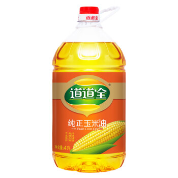 道道全食用油非转基因压榨纯正玉米油4L