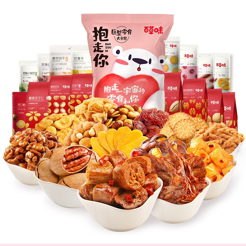 Be&Cheery 百草味 抱走你 巨型零食大礼包 3.5kg 84.1元（需买3件，需用券）