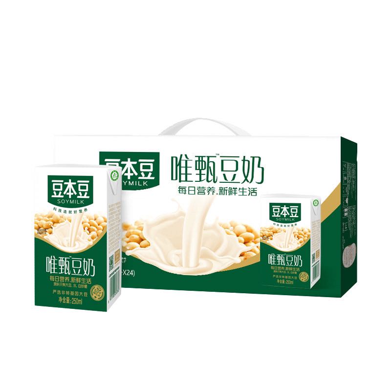 SOYMILK 豆本豆 唯甄豆奶 250ml*24盒/箱 28.41元