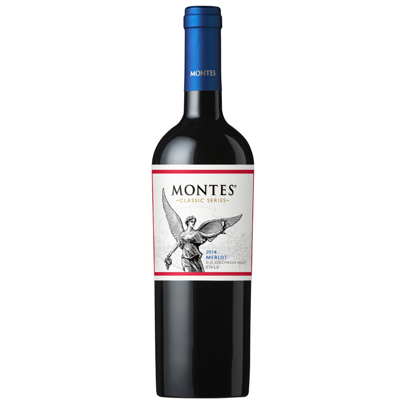 MONTES 蒙特斯 经典 梅洛干红葡萄酒 750ml 券后47元