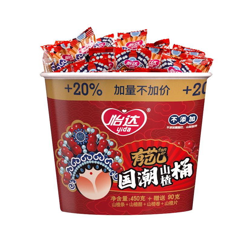 yida 怡达 国潮山楂桶 4口味 540g 15.64元（需买2件，需用券）