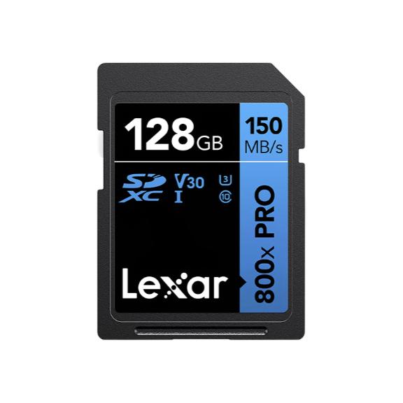 Lexar 雷克沙 800x Pro U3 V30 SD存储卡 128GB 94元（188元/2件）