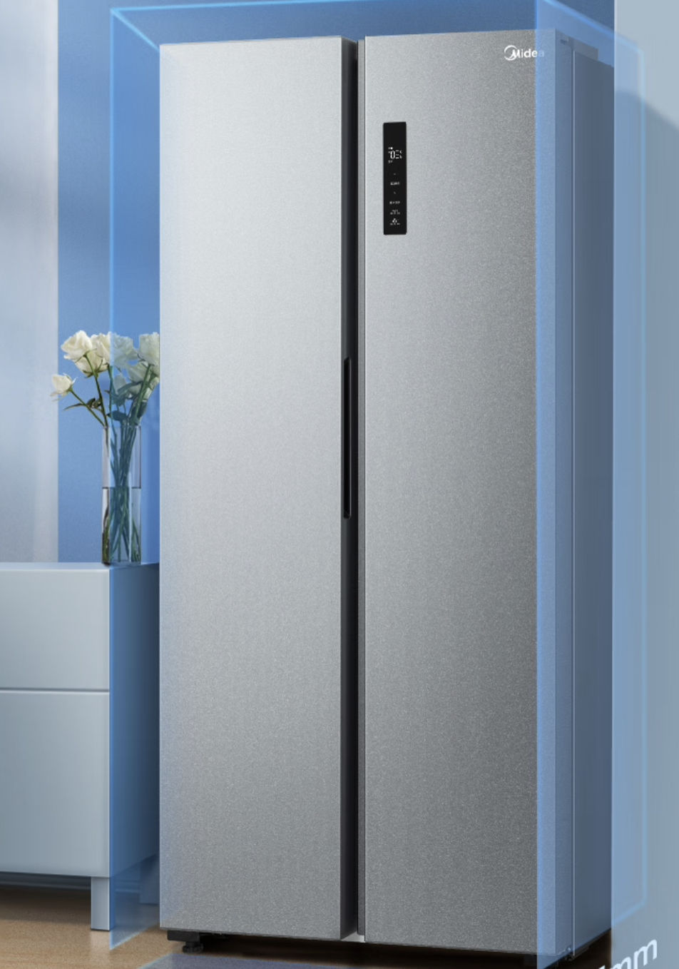 美的470升变频一级能效冰箱双开门无霜超薄机身可嵌入 2399.00元