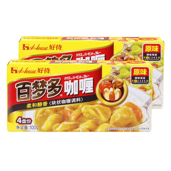 House 好侍 百梦多咖喱 原味 100g*2盒