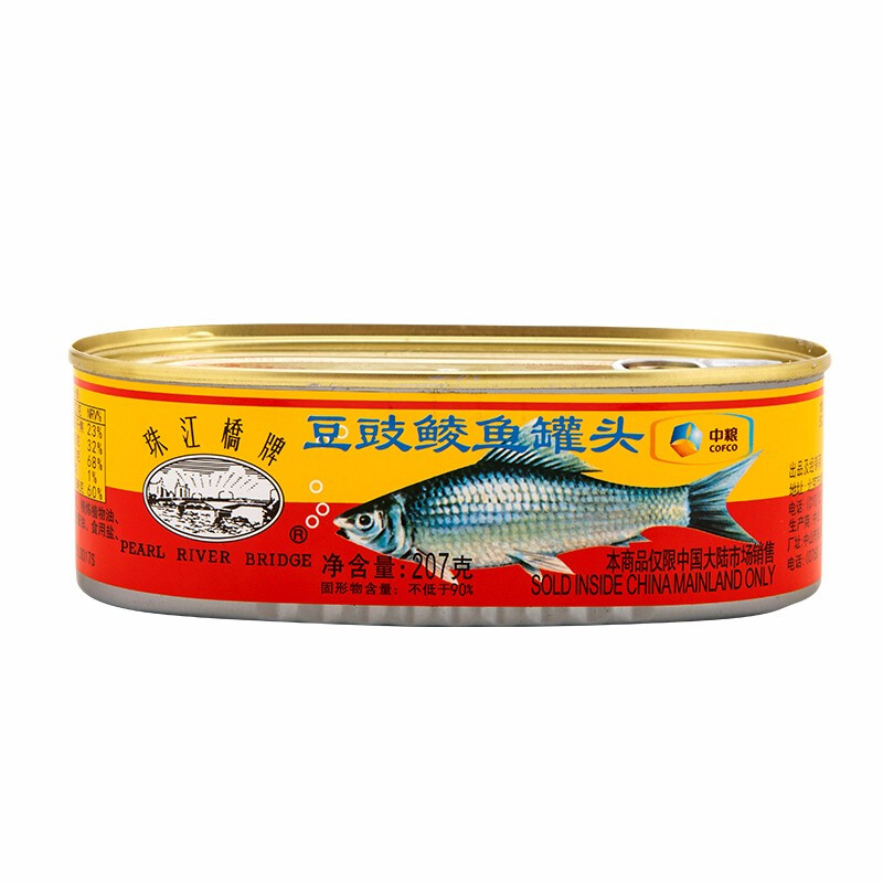 PEARL RIVER BRIDGE 珠江桥牌 珠江桥豆豉鲮鱼罐头207g*3 中粮出品 28.39元（需买3件，需用券）