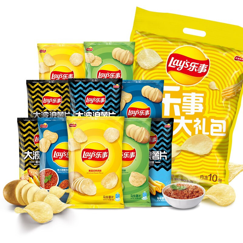 Lay's 乐事 超值大礼包 混合口味 400g 21.9元（需买2件，需用券）